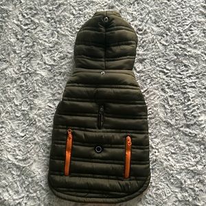 Silver Paw Noah Green (Cypress) Dog Jacket, Size L